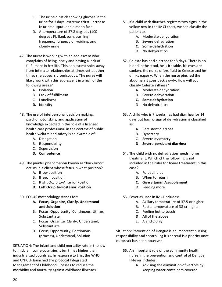 comprehensive nursing board exam reviewer