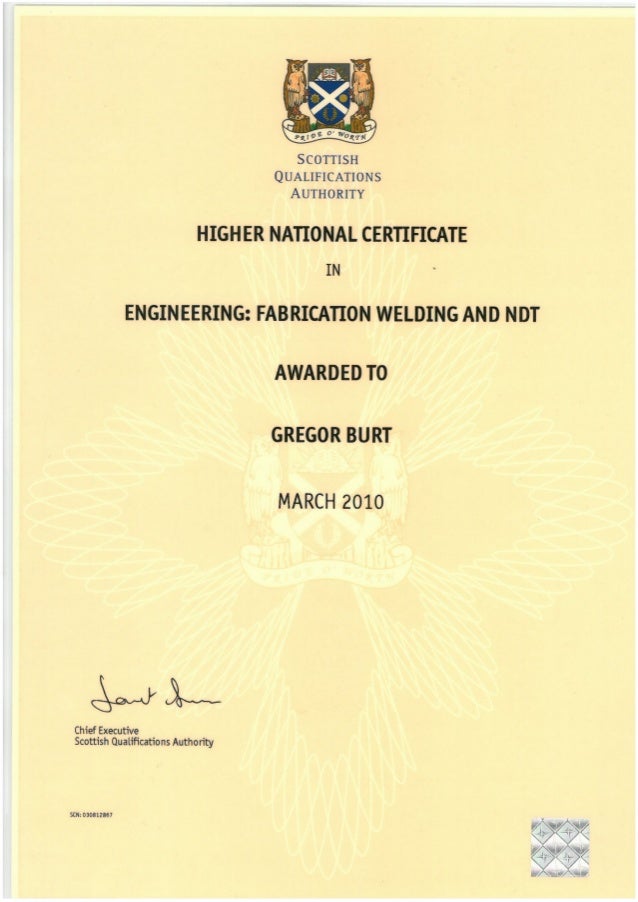Hnc In Fabrication And Welding And Ndt