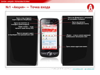 №1 «Акция» — Точка входа
ЗАЧЕМ «АКЦИЯ» ПОЛЬЗОВАТЕЛЯМ?
 