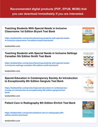 Assessment in Special Inclusive Education 13th Edition Salvia Solutions ...