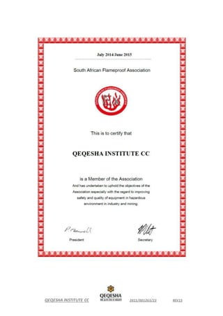 QEQESHA INSTITUTE CC 2011/001263/23 REV15
 