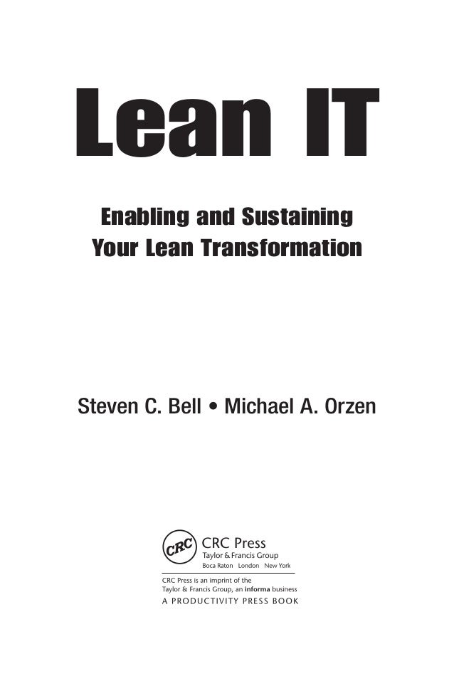 68804943 Lean It Enabling And Sustaining Your Lean