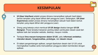 Pengenalan dasar esain UI/UX untuk siswa SMK | PPTX