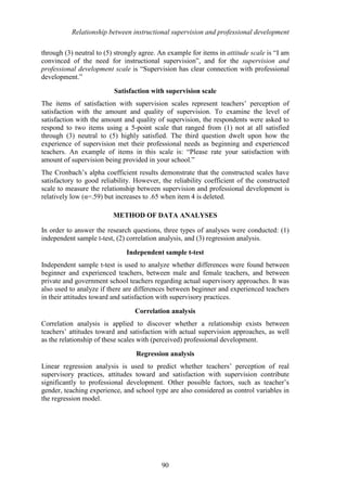 Instructional supervision and its relationship with professional ...