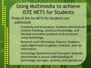 Presentations can incorporate: