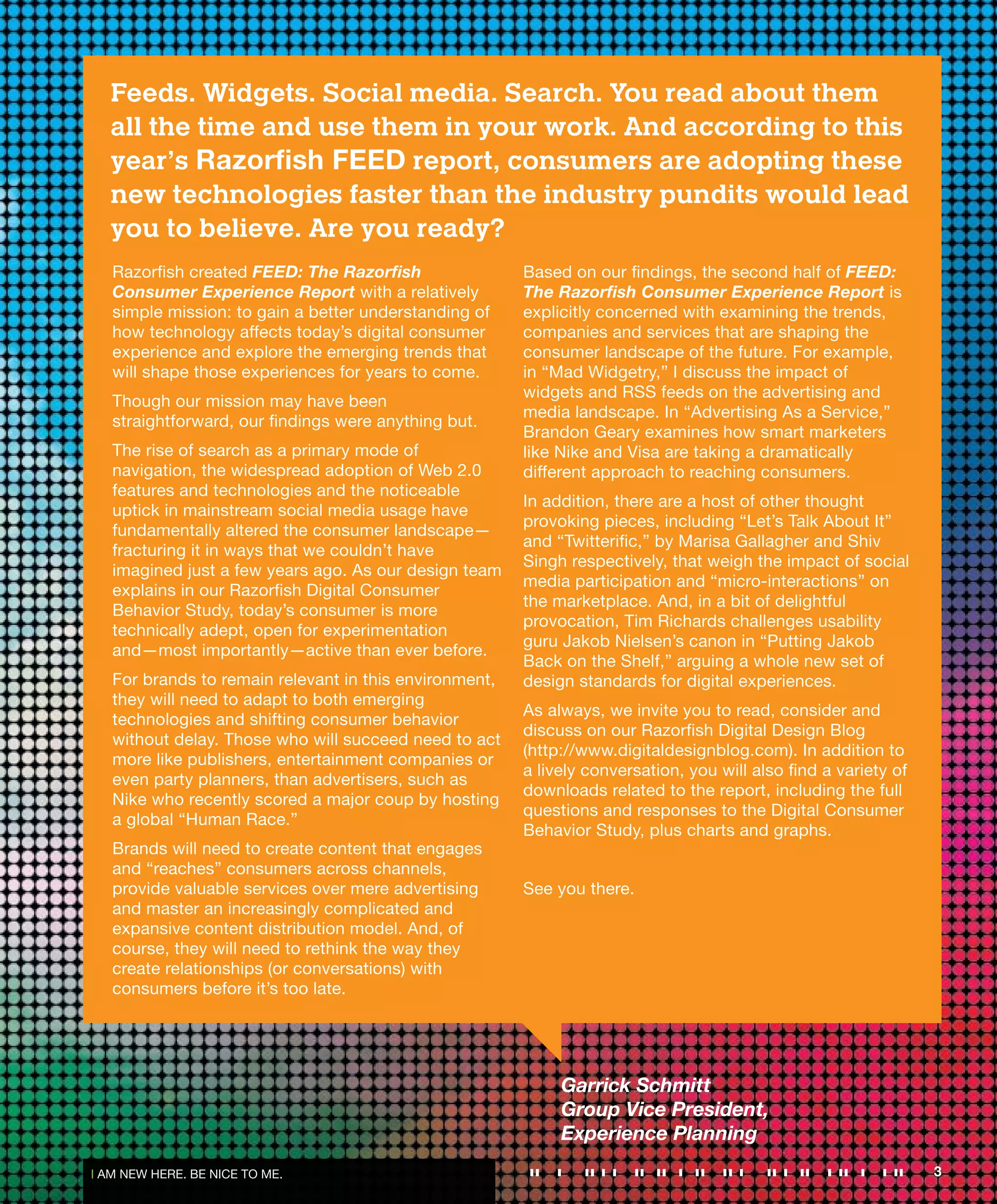 Feed- The Razorfish Consumer Experience Report