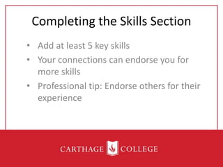 Linkedin - How to create an effective profile | PPTX