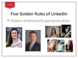 Linkedin - How to create an effective profile | PPTX