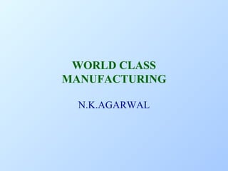WORLD CLASS MANUFACTURING N.K.AGARWAL 