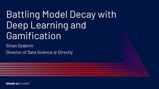 Machine learning models
degrade over time without
continuous up-keep
 