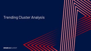 Daily cluster analyses are used to
understand the voice of our end-users
 