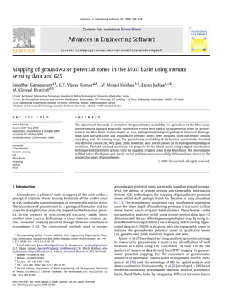 musi basin groundwater paper | PDF