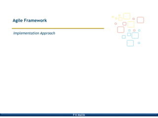 P K Mallik
Implementation Approach
Agile Framework
 