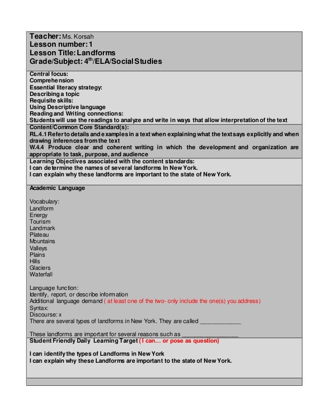 edtpa childhood lesson plan template lesson all 3