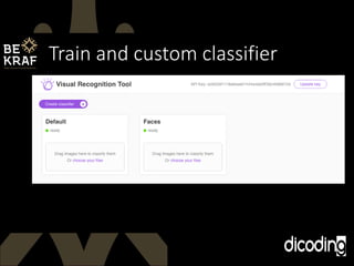 Train and custom classifier
 