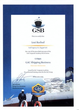 GAC Shipping business