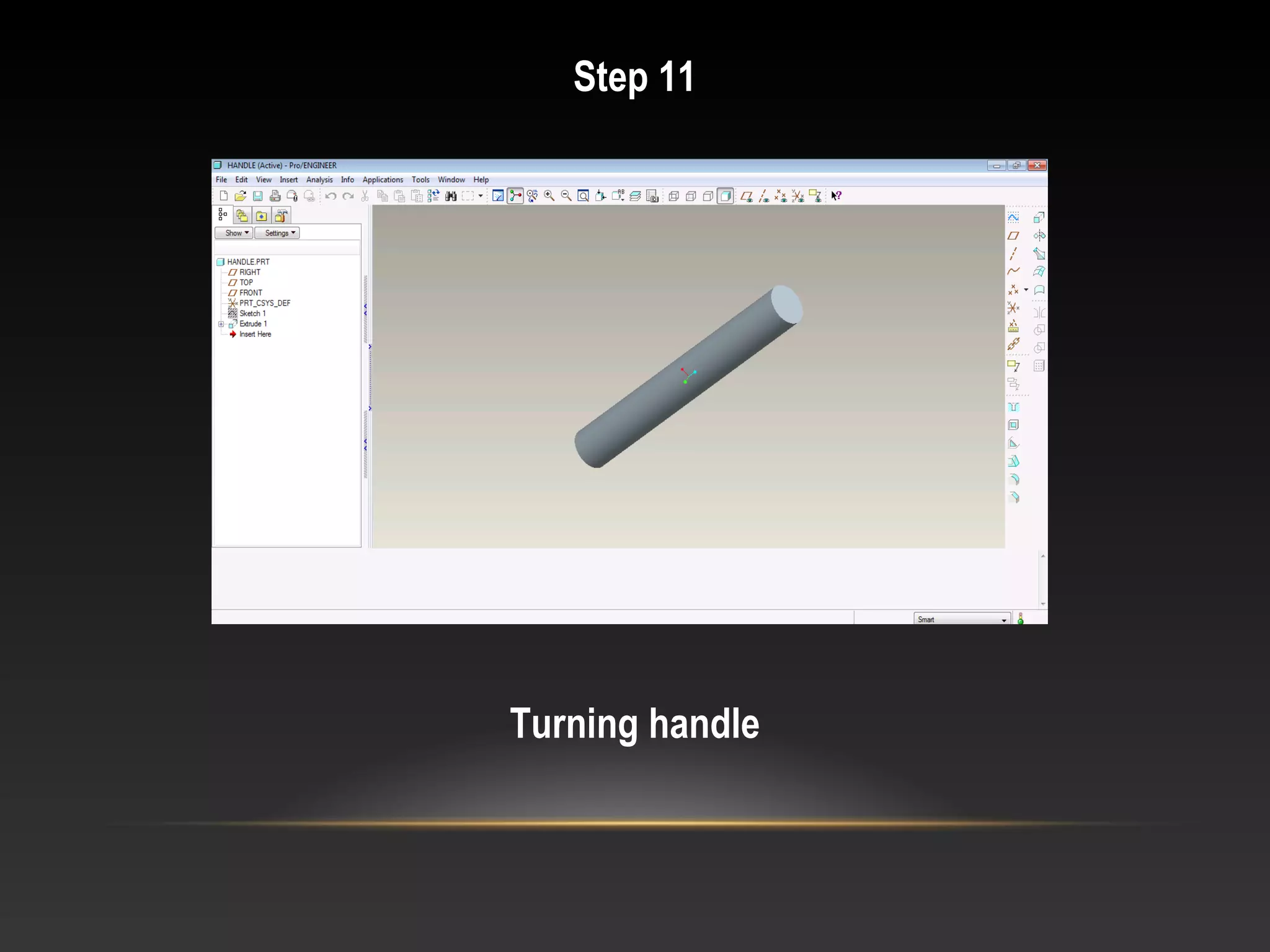 Step 11
Turning handle
 