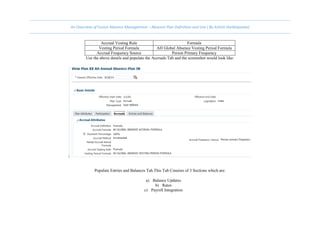 An Overview of Fusion Absence Management Absence Plan Definition and ...