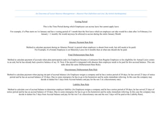 An Overview of Fusion Absence Management Absence Plan Definition and ...