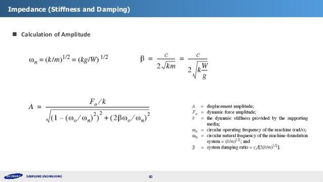 design procedure of tabletop foundations for vibrating machine foundation design calculation