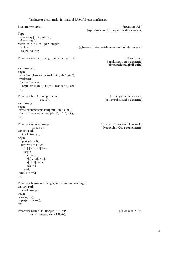 68 De Pagini De Probleme Rezolvate Si Teorie In Pascal