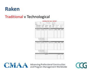 Raken
Traditional v Technological
 