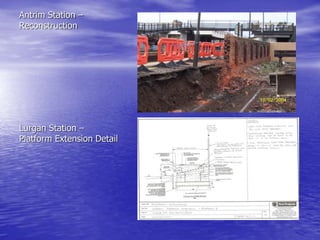 Antrim Station –
Reconstruction
Lurgan Station –
Platform Extension Detail
 