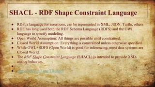 Shacl Example RDF SHACL, Annotations, and Data Frames | PPTX