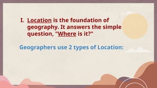 Location Geographers Themes of Geography Interactive Introduction or Review | PPTX