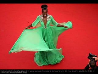 Academy Award winner Lupita Nyong'o attends the opening ceremony and premiere of "La Tete Haute" during the 68th annual Ca...