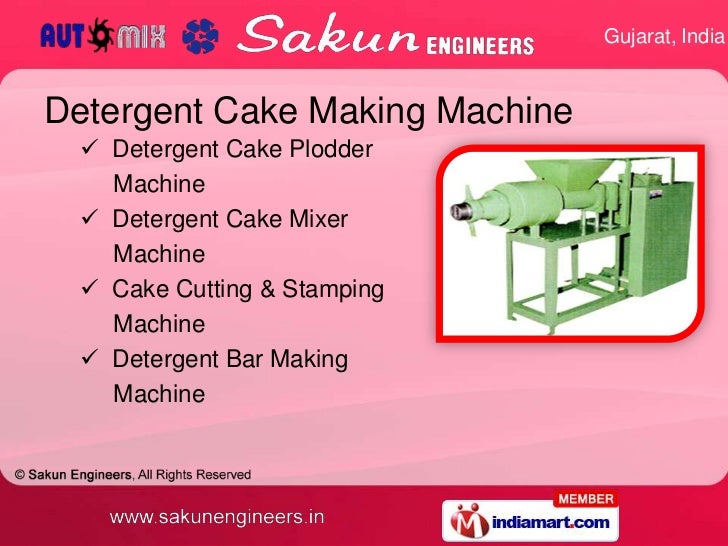 Detergent Cake & Powder Making Machines by Sakun Engineers, Ahmedabad