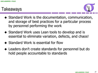 NG BB 43 Standardized Work | PDF