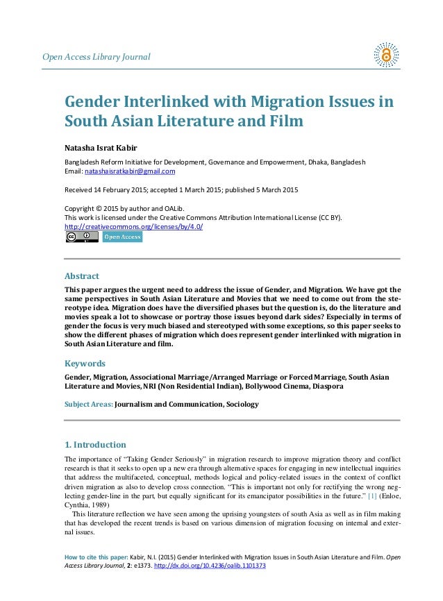 gender and migration essay