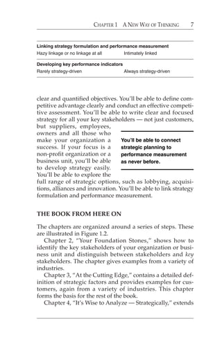 Strategic Planning and Performance Management | PDF