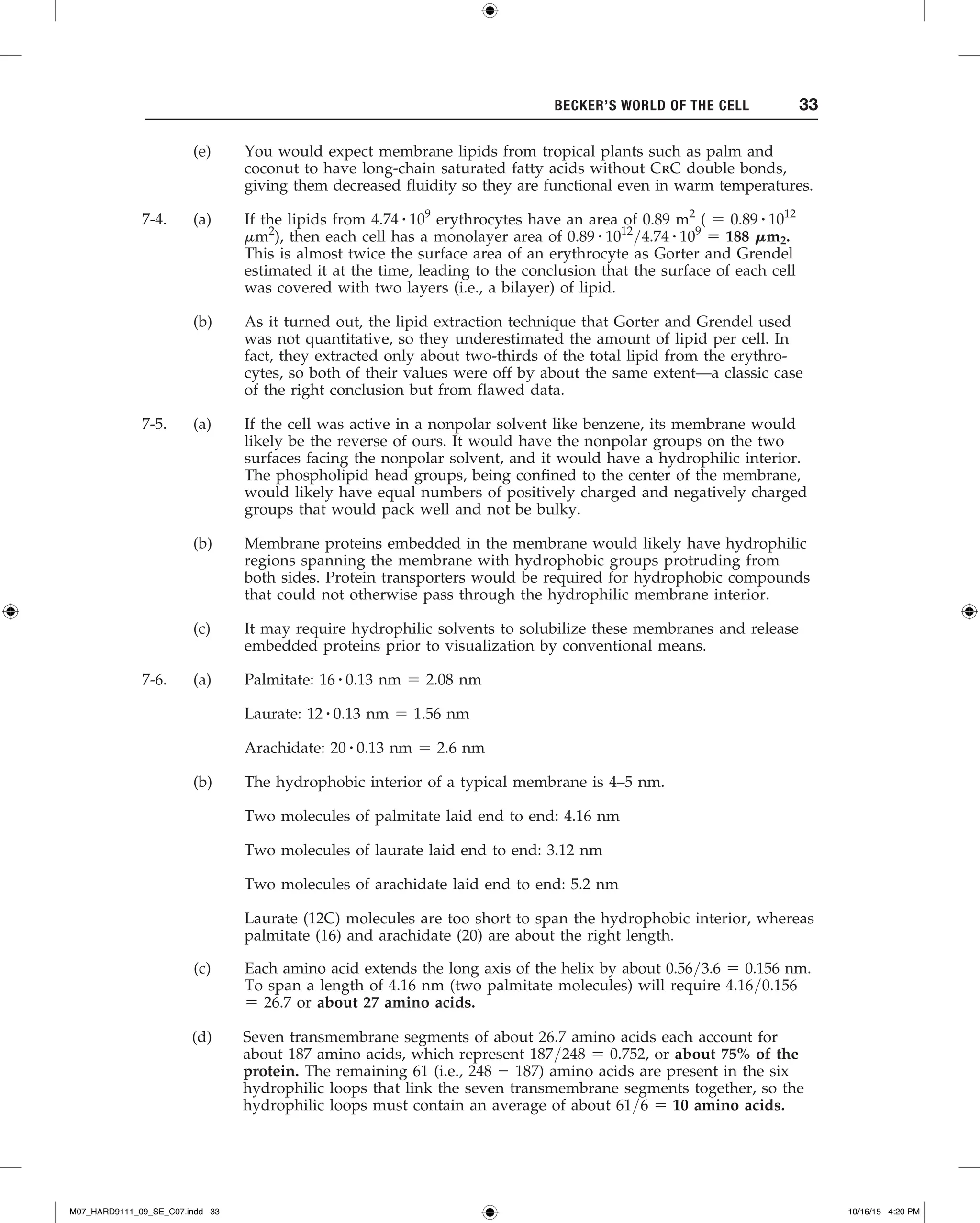 Beckers World of the Cell 9th Edition Hardin Solutions Manual | PDF