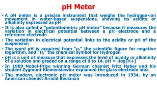 Ph meter principle summary given in this | PDF
