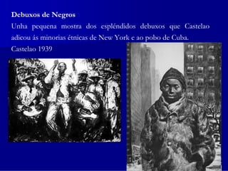 Debuxos de Negros
Unha pequena mostra dos espléndidos debuxos que Castelao
adicou ás minorias étnicas de New York e ao pobo de Cuba.
Castelao 1939
 