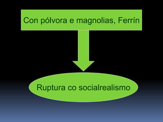 Con pólvora e magnolias, Ferrín Ruptura co socialrealismo 