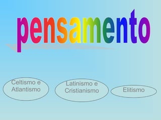 Celtismo e Atlantismo Elitismo Latinismo e Cristianismo 