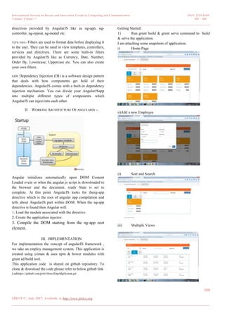 An Implementation Tour to AngularJS | PDF image.