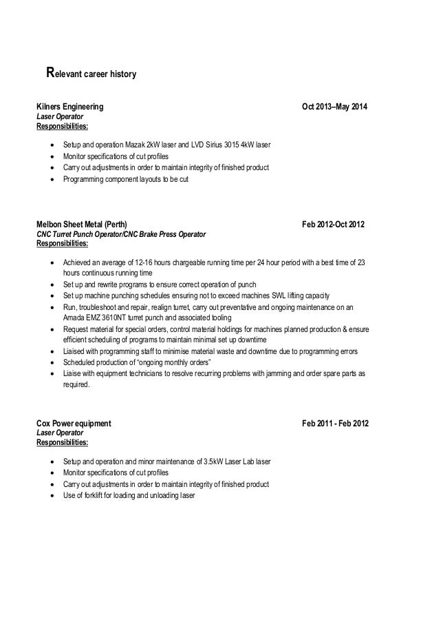 set up a resumes
