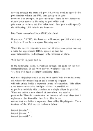 692015 programming assignment 1 building a multi­threaded w | DOCX