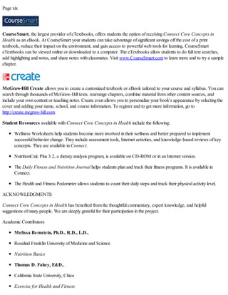 Connect Core Concepts in Health Twelfth Edition Brief Paul M. Insel | PDF