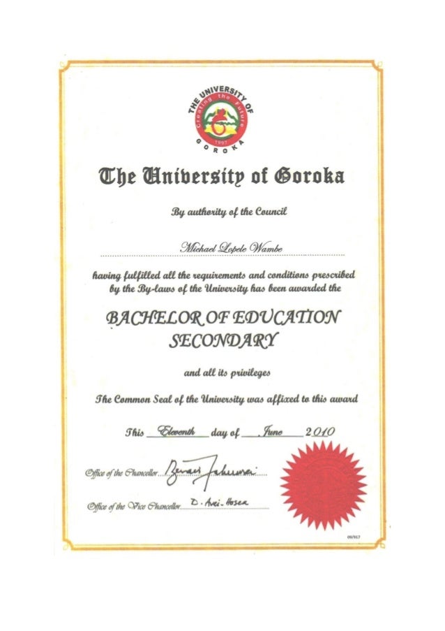 bachelor of education