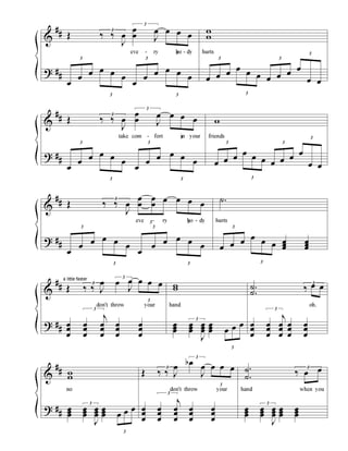 Everybody hurts - Piano Sheet | PDF