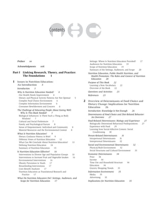 Nutrition Education Linking Research Theory and Practice Second Edition ...