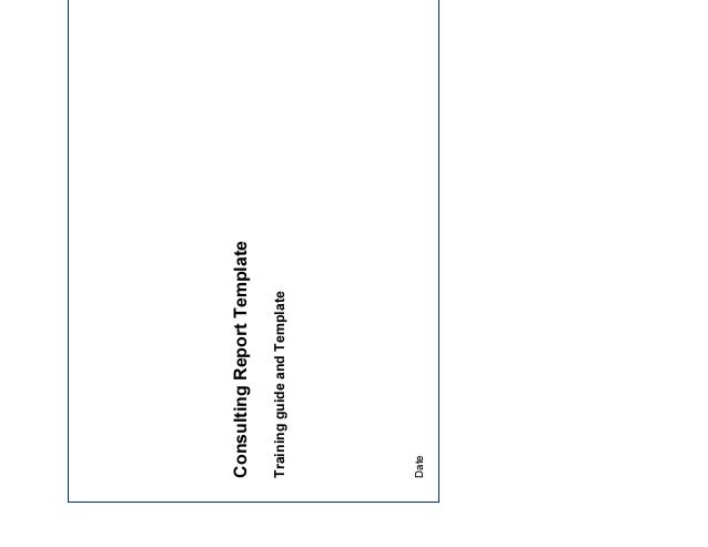 consulting report template