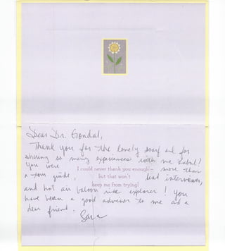 DPK Sara thank you letter