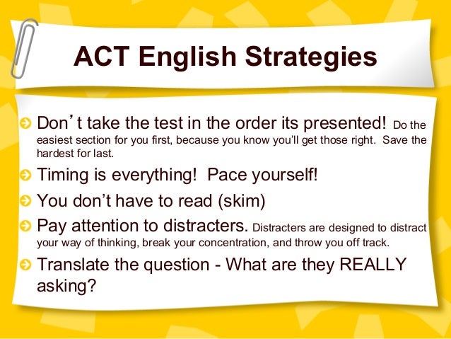 practice act english test practice act english test