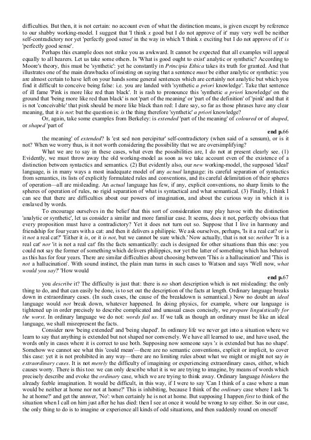 Philosophical papers austin